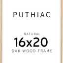16x20 Picture Frames for Wall - Minimalist 16x20 Oak Wood Frames, 16"x20" Picture Frame Wood, Natural Solid Wooden Picture Frames for Wall Art Photo and Prints(1 Pack, Beige)