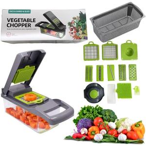 12 in one Pro Series Dice Shred Slice Vegetable Chopper Utensil, 4.75x4.75x13
