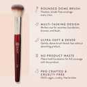 BK BEAUTY 106 ROUND FOUNDATION BRUSH Dense Dome Shape for Liquid & Cream Foundation, Seamless Streak-Free Application, Multi-Use Face Makeup Tool