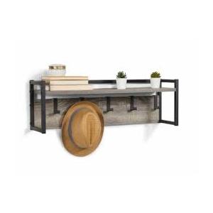 HD Designs Wall Shelf with Hooks, 1 ct