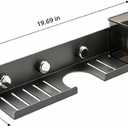 Vertical faucet storage rack, gun‑gray, 19.69" / 50 cm