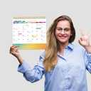 6 x Desk Calendar 2026, Desktop Calendar 2026 Standing flip, 8.5 x 11, Jan 2026 - Dec 2026, Stand Up Calendar with Memo Pages, Large Ruled Blocks, Holidays, Thick Paper, Great for Home, School, Office