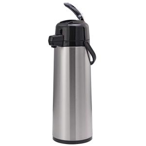 Service Ideas ECAL30S Eco-Air Airpot with Lever Lid, Insulated Beverage Dispenser, Thermal Coffee Carafe 3.0 L, Glass Lined 