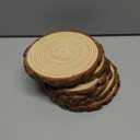 FSWCCK 6 Pack Nature Unfinished Round Wood Slices, 7-8 Inches Wooden Circle, Large Wood Slabs for Weddings Centerpieces Decor and DIY Painting Crafts