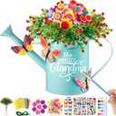 Juexica Grandma Gifts for Mothers Day, DIY Garden Gift for Gigi Nana Mom from Grandchildren Daughter Son, Metal Watering Can for Plant Lover Home Garden Decor