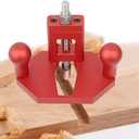 Router Plane Hand Wood Planer, Handheld Woodworking Tool, Woodworking Carpenter Tools Adjustable Woodcraft Trimming Knife Depth Stop Planer Wood Chamfering Slottinge (Red)