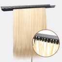 Stainless Steel Hair Extension Holder Stand, Wigs Display Rack Stand Wig Extension Holder for Hair Extensions Multi Function Hair Display Stand for Salon, Braiding Hair Rack for Barber Shop(Black)