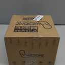 G25 Globe LED Edison Light Bulbs, 6W Equivalent to 60W, 2500K Warm White Flexible Spiral Filament Light Bulbs, Dimmable Vintage LED Bulb, G80 Antique Edison Bulbs, Amber Glass, E26, 4 Pack