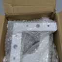 6 inch White Metal Furniture Legs Set of 4, Triangle Metal Furniture Feet, DIY Replacement for TV Stand, Sofa, Dresser, Cabinet, Vanity (White)