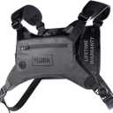 MVRK Water Resistant Running Vest Chest Pack, Phone Holder for Running, Lightweight Training Pack with Reflective Detail