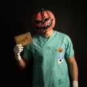 2 x 4pcs Halloween Funny Pumpkin Badge Reels, Id Badge Holder Fall Party Badge Reel Retractable Badge Fixed Scroll for Students Lanyard Supplies Halloween Party