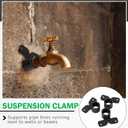 Briwooody 50 Pack 1/2 Inch Pex Suspension Pipe Clamps Tubing Supports for Pex, Copper, Cpvc Pipe, Butterfly Style(Black)