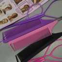 Luumxai 9pcs Topsy Hair Tail Tool and rat tail comb set,6pcs French Braiding Tool ring,3Pcs Metal Parting Combs,Woman Girl Hair Styling (Pink,Purple, Black)