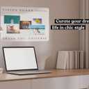 3 x Premium Vision Board Bulletin Board - Minimalist Dream Board, DIY Visual Pinboard for Manifestation, Perfect for Vision Boarding Kit and Manifesting Supplies, 17x23 inches