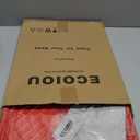 ECOIOU Large Grilling Prep and Serve Trays, 17.3" x 13" BBQ Platters for Raw and Cooked Food, Melamine Serving Trays for Food, Set of 2, Black and Red