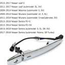 806469N00A Exterior Chrome Door Handle Front Left Driver Side, with Sensor and Smart Keyless Entry System, for 2009-2018 Nissan Sentra/Maxima/Murano/Leaf Replace# 80646-9N00A 806451AA0A