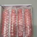 Red Short Taper Candle Crystal Candlesticks Dripless Tapered Candles for for Holiday Wedding Party Wax Unscented Dinner 6 inch Set of 4