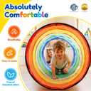 Kids Play Tunnel Tent for Toddlers, Colorful Pop Up Crawl Tunnel Toy for Baby or Pet with Breathable Mesh, Collapsible Gift for Boy and Girl Play Tunnel Indoor and Outdoor Game, 18.1D x 69L inches