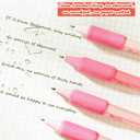 4+10 Pcs Gel Ink Pens Retractable Pens Cute Pen 0.5mm Ballpoint Pen Office School Supplies for Girls Boys Women Men, Age 6+ (Pink)