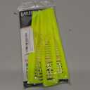 Allegro Combs 6000 Wide Tooth Teasing Lift Vented Hair Combs Space Tooth Barber Stylist Curly Hair Parting Made In The USA 6 Pcs. (Neon Orange)