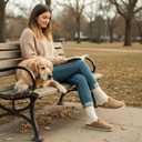 Sweechee Women's Cork Footbed Clogs with Soft Fur Lining, Comfortable Shearling Slippers Women's for Winter (7-8, Honey Camel)