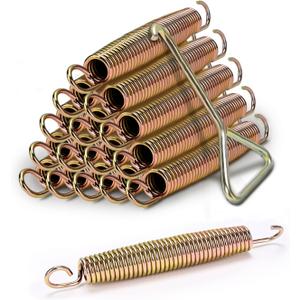 Trampoline Springs Heavy Duty Stainless Steel Replacement Trampoline Parts Springs with Free T-Hook, 5.5/6.5/7.5 Inch for Outdoor with 16 Pack.
