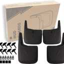 RMOURTEKK Mud Flaps Compatible with Ford 2020-2015 F150 Without OEM Fender Flares Custom Front and Rear Mud Guard Set (4pcs Set)