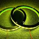 Sando Tech 2PCS 6.5" RGB Colors Shift Car LED Speaker Decorative Light Kit Multiple Changing Spacer Ring Light Coaxial Speaker Lights Bluetooth App & RF Remote Control