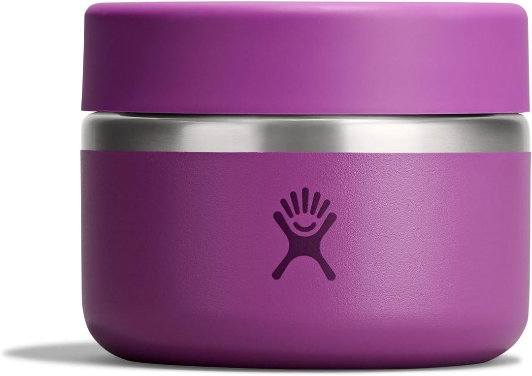 Hydro Flask Food Jar Insulated Stainless Steel, Snack Travel Container for Hot Food & Soup 12 Oz Supernova Purple