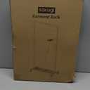 Sakugi Clothes Rack - Clothing Rack with Storage Mesh Shelf & Casters, Heavy-Duty Metal Clothing Rack for Hanging Clothes, Dresses, Coats, Large Load Capacity, Easy Assembly, Black, 28.0"x16.9"x59.0"