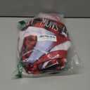 AVOIN colorlife Let It Snow Snowman Christmas Tree Skirt, Xmas Winter Holiday Party Tree Mat Indoor Outdoor Decoration 48 Inch (Red)