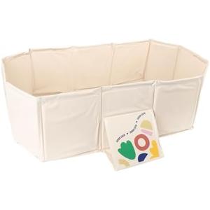 Oreilet Foldable Bathtub, 29.5 X 27.6 X 9.8inch Portable Bathtub with Drain Plug, Ideal for Pets, Kids, Baby, Toddler, Easy to Store, Lightweight for Home & Travel (Beige)