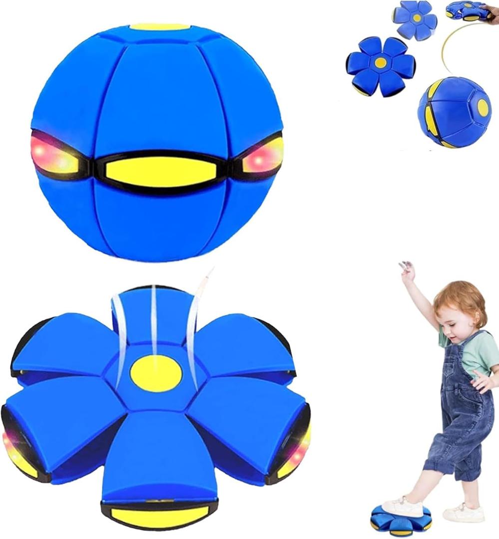 Magic Ball,Magic Bouncing Ball,Interactive Pop-Up Transform,Parent-Child Interactionwith 6 Light (Blue)