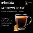 L'OR Barista Coffee Pods, 10 Count Peet's Midtown, Single-Serve Aluminum Capsules Compatible with the L'OR BARISTA System & *Nespresso Original Machines, 10 Count (Pack of 1), BBD: 09/07/2026