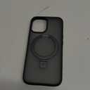 TORRAS Ostand Magnetic for iPhone 17 Case, Fit for MagSafe, 4X Military Drop Protection, Camera Control, Slim Phone Case for iPhone 17 with Kickstand, Soft Edge, Translucent Matte Cover 6.3", Black