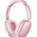 Wentronic Y02 Active Noise Cancelling Headphones, 60H Battery, 5 EQ Music Modes, Hi-Res Audio, Deep Bass, Foldable Wireless Over Ear Bluetooth 5.4 Headset, Breathable Leather Earpads (Pink)