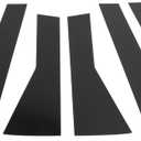 Door Pillar Window Trim - Car Front Rear Left Right Side Anti Scratch Sticker - for Subaru Forester 2019-2023 Plastic Black - 6 Pcs