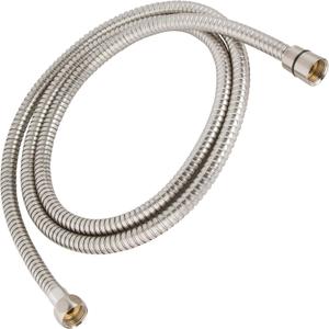 Universal 72 Inch Flexible Shower Hose - Extra Long, Stainless Steel, Double-Buckle For Handheld Showerhead - Aqua Elegante - Brushed Nickel