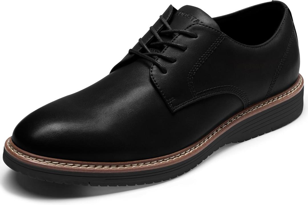 Coostar Men's Casual Dress Shoes Business Formal Derby Sneakers Oxfords Shoe (10.5, Black)