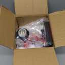 EMONG Single Lights Bathroom Light Fixtures, Matte Black Vanity Light with Glass Shade, Modern Wall Sconces Lighting for Bathroom,Mirror,Farmhouse,Hallway