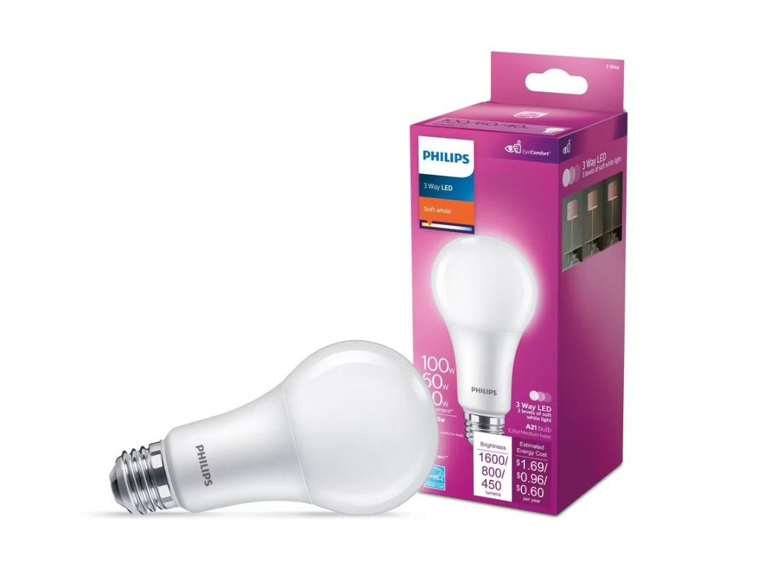 Philips 3 Way Led Lamp 100/60/40 W