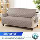 XINEAGE Waterproof Loveseat Sofa Cover for Dogs, 2 Seater Couch Cover with Elastic Straps & Pockets, Triple Non-Slip Protection,Washable Furniture Protector for Kids (49" Loveseat, Light Coffee)