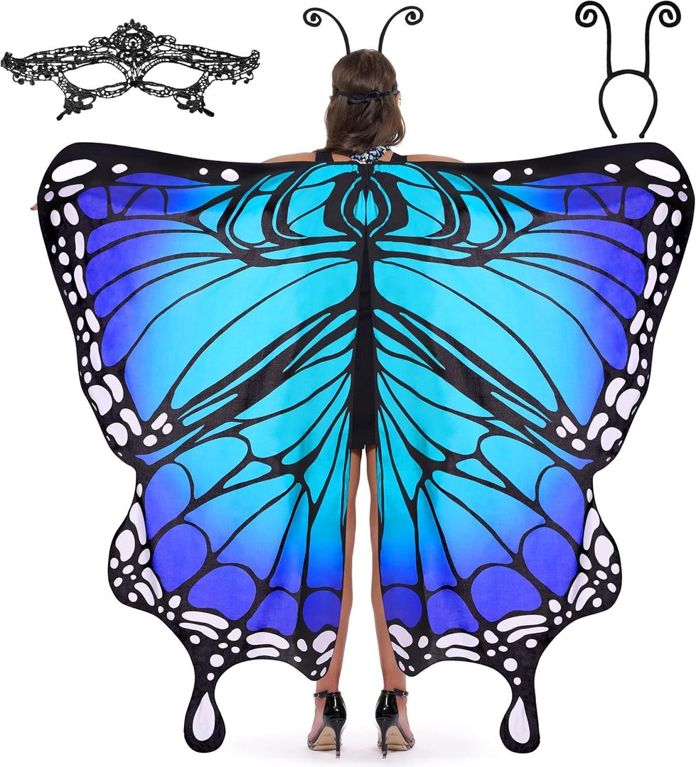Spooktacular Creations Halloween Butterfly Wings Costume for Women, Butterfly Wings Adult, Womens Halloween Costumes 2025