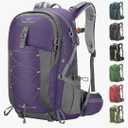Maelstrom Hiking Backpack,Camping Backpack,40L Waterproof Hiking Daypack with Rain Cover,Lightweight Travel Backpack,Purple
