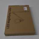 KIRKAS 12X Magnifying Glass with Light, Long Swing Arm, Any Color Modes & Stepless Dimming LED Magnifying Lamp with Clamp, Memory Function Lighted Magnifier for Crafts, Reading, Hobby, Close Work