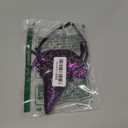 Edoneery Halloween Witch Hat Headband for Women, Fancy Dress Wizard Costume Hair Accessory with Veil for Cosplay Parties (Black&Purple)