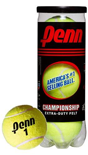 Penn Championship Extra-Duty Felt Tennis Balls Can - 3 Count per Can 2 Pack