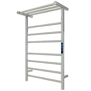 KWW Heated Towel Rack, Remote Control with APP Tuya, Towel Warmer with Timer, Wall Mounted Hot Towel Warmer for Bathroom (Polished, 7+3Bars)