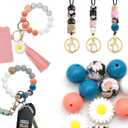 3 x David accessories Silicone Beads 15mm Silicone Beads Bulk Round Hexagon 14mm Silicone Beads for Keychain Pens Lanyards Bracelet Necklace Jewelry Making DIY Craft 25Pcs (M)