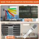 Cenipar 2PCS Air Conditioner Condenser Fin Comb Set Include FCR6 Fin Comb and Stainless Radiator Fin Comb Compatible with Air Conditioner HVAC Fin Comb Straightener